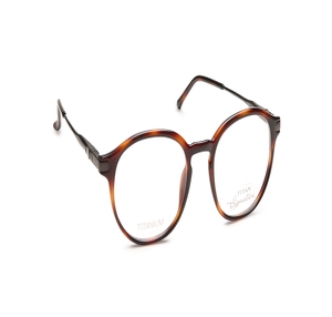 Image 2 of Havana Round Eyeglasses for Men and Women from Titan Available at Titan Eye+