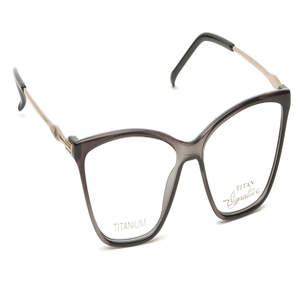 Image 2 of Grey CatEye Eyeglasses for Women from Titan Available at Titan Eye+