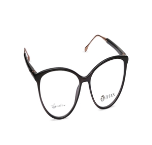 Image 2 of Black CatEye Eyeglasses for Women from Titan Available at Titan Eye+
