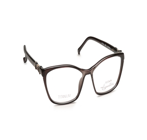 Image 2 of Brown Rectangle Eyeglasses for Women from Titan Available at Titan Eye+