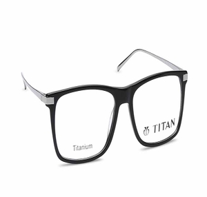 Image 2 of Black Wayfarer Eyeglasses for Men from Titan Available at Titan Eye+
