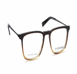 Image 2 of Brown Wayfarer Eyeglasses for Men from Titan Available at Titan Eye+
