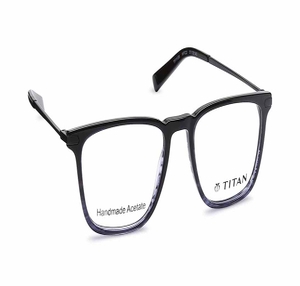 Image 2 of Black Wayfarer Eyeglasses for Men from Titan Available at Titan Eye+