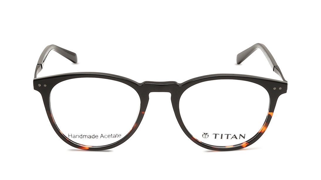 Image 1 of Black Phantos Eyeglasses for Men from Titan Available at Titan Eye+