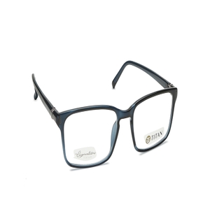 Image 2 of Blue Rectangle Eyeglasses for Men from Titan Available at Titan Eye+