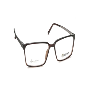 Image 2 of Brown Rectangle Eyeglasses for Men from Titan Available at Titan Eye+