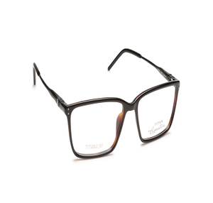 Image 2 of Brown Rectangle Eyeglasses for Men and Women from Titan Available at Titan Eye+