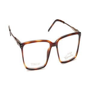 Image 2 of Havana Rectangle Eyeglasses for Men and Women from Titan Available at Titan Eye+