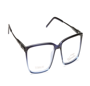 Image 2 of Blue Rectangle Eyeglasses for Men and Women from Titan Available at Titan Eye+