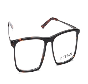 Image 2 of Black Rectangle Eyeglasses for Men and Women from Titan Available at Titan Eye+