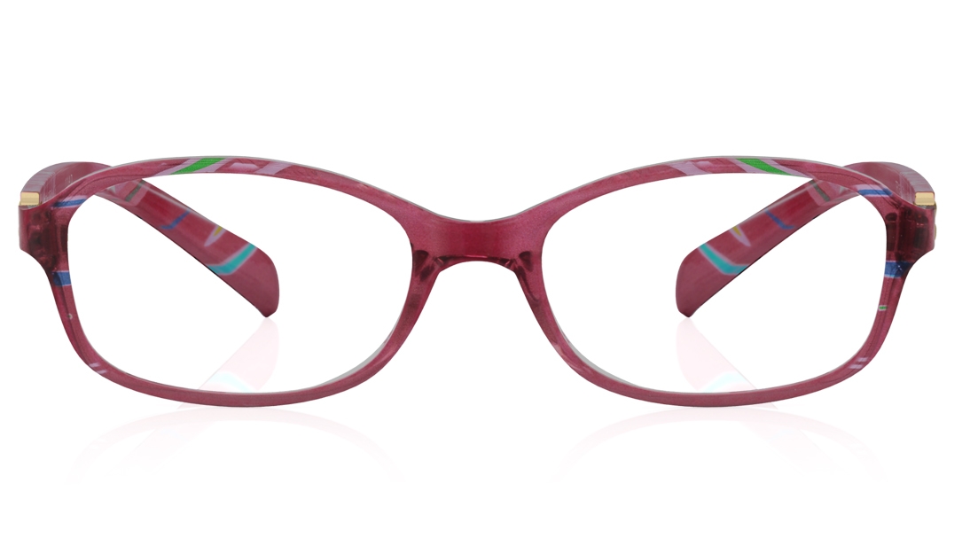 Image 1 of Maroon Wayfarer Eyeglasses for Women from Titan Available at Titan Eye+