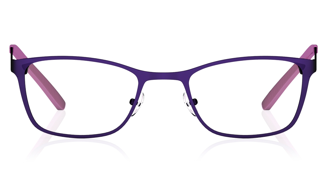 Image 1 of Purple Rectangle Eyeglasses for Women from Titan Available at Titan Eye+