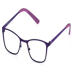 Image 2 of Purple Rectangle Eyeglasses for Women from Titan Available at Titan Eye+