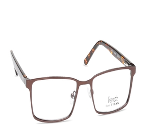 Image 2 of Brown Rectangle Eyeglasses for Men from Titan Available at Titan Eye+