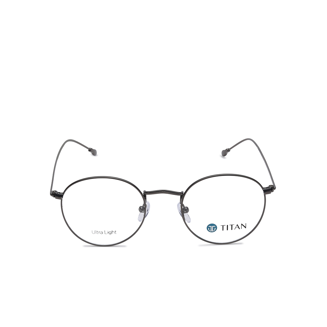 Image 1 of Black Round Eyeglasses for Men from Titan Available at Titan Eye+