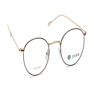Image 2 of Black Round Eyeglasses for Men from Titan Available at Titan Eye+