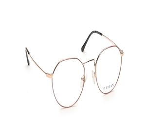 Image 2 of Rose Gold Geometric Eyeglasses for Women from Titan Available at Titan Eye+