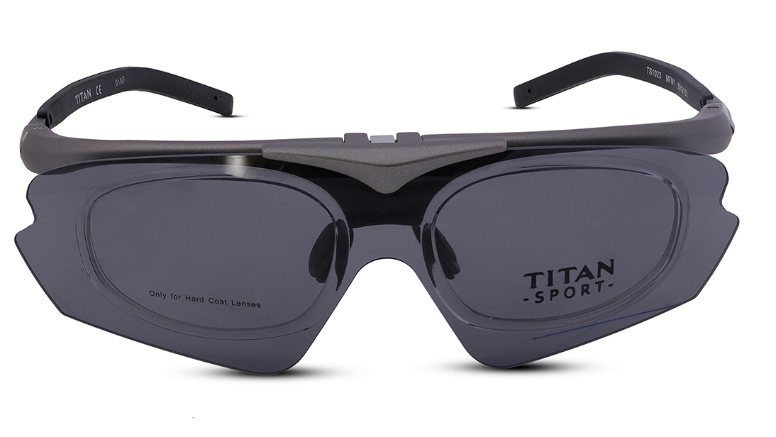Image 1 of Black Sporty Eyeglasses for Men from Titan Available at Titan Eye+