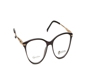 Image 2 of Black CatEye Eyeglasses for Women from Titan Available at Titan Eye+