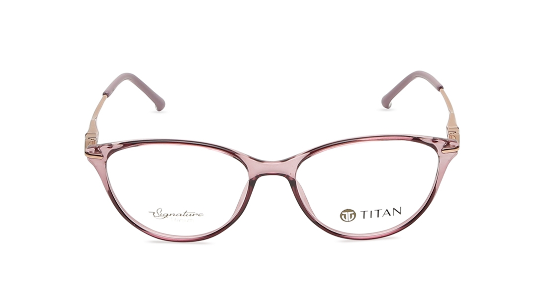 Image 1 of Pink CatEye Eyeglasses for Women from Titan Available at Titan Eye+