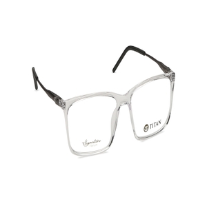 Image 2 of Transparent Rectangle Eyeglasses for Men from Titan Available at Titan Eye+