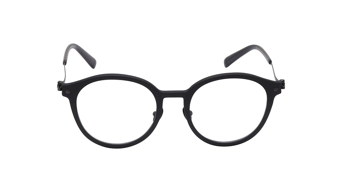 Image 1 of Black Round Eyeglasses for Men from Titan Available at Titan Eye+
