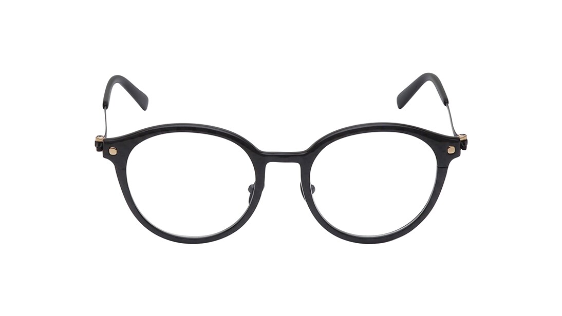 Image 1 of Black Round Eyeglasses for Men from Titan Available at Titan Eye+
