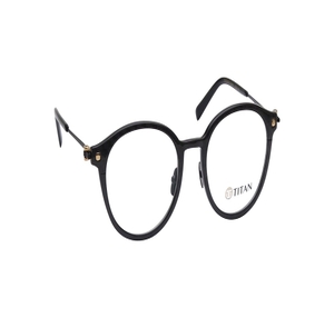 Image 2 of Black Round Eyeglasses for Men from Titan Available at Titan Eye+