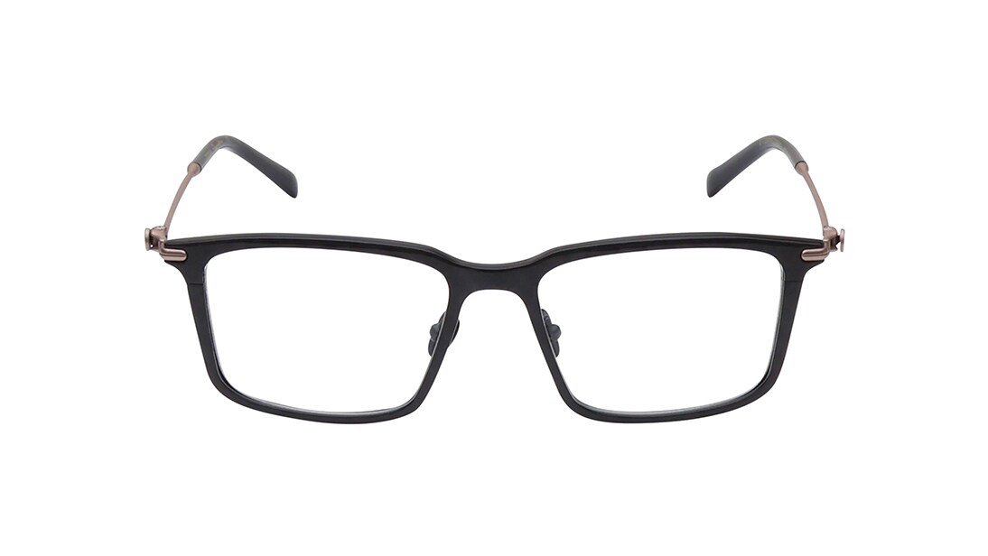 Image 1 of Black Wayfarer Eyeglasses for Men from Titan Available at Titan Eye+