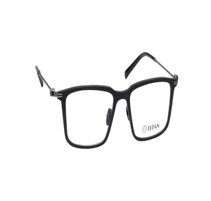 Image 2 of Black Wayfarer Eyeglasses for Men from Titan Available at Titan Eye+
