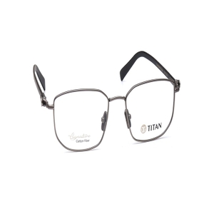 Image 2 of Grey Rectangle Eyeglasses for Men from Titan Available at Titan Eye+