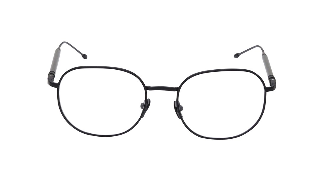 Image 1 of Black Oval Eyeglasses for Men from Titan Available at Titan Eye+