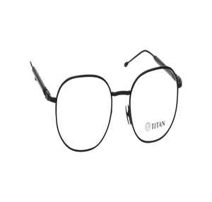 Image 2 of Black Oval Eyeglasses for Men from Titan Available at Titan Eye+
