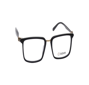 Image 2 of Black Rectangle Eyeglasses for Men from Titan Available at Titan Eye+