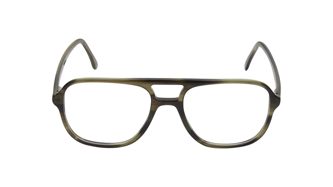 Image 1 of Olive Navigator Eyeglasses for Men from Titan Available at Titan Eye+