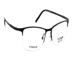Image 2 of Black Rectangle Eyeglasses for Men from Titan Available at Titan Eye+
