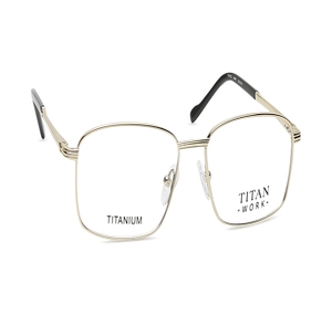 Image 2 of Gold Rectangle Eyeglasses for Men from Titan Available at Titan Eye+