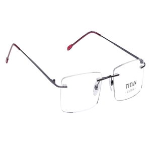 Image 2 of Purple Rectangle Eyeglasses for Women from Titan Available at Titan Eye+