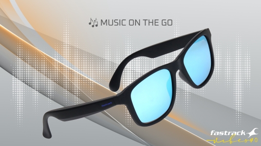 Image 2 of Blue Wayfarer Polarized Sunglasses for Men and Women from Fastrack Available at Titan Eye+