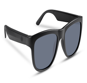 Image 2 of Black Wayfarer Polarized Smart Sunglasses for Men and Women from Fastrack Available at Titan Eye+