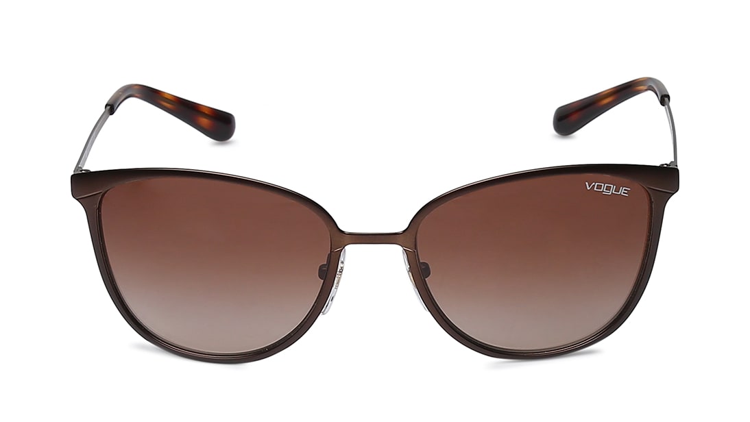 Image 1 of Brown CatEye Sunglasses for Women from Vogue Eyewear Available at Titan Eye+