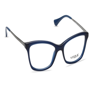 Image 2 of Blue Rectangle Eyeglasses for Women from Vogue Eyewear Available at Titan Eye+
