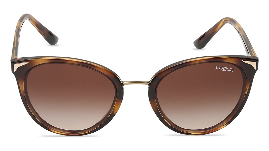 Image 1 of Brown CatEye Sunglasses for Women from Vogue Eyewear Available at Titan Eye+