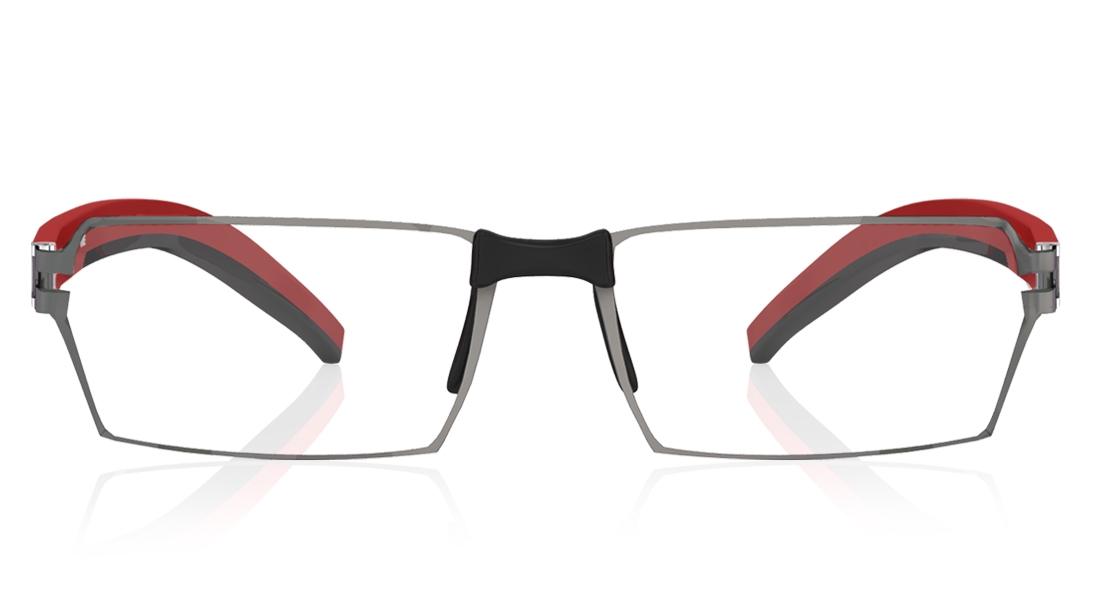 Image 1 of Grey Rectangle Eyeglasses for Men and Women from Titan Available at Titan Eye+