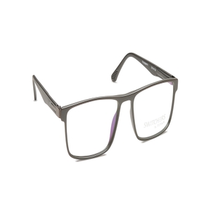 Image 2 of Grey Wayfarer Eyeglasses for Men and Women from Titan Available at Titan Eye+