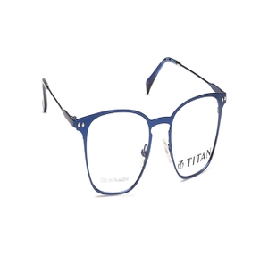 Image 2 of Blue Wayfarer Eyeglasses for Men from Titan Available at Titan Eye+