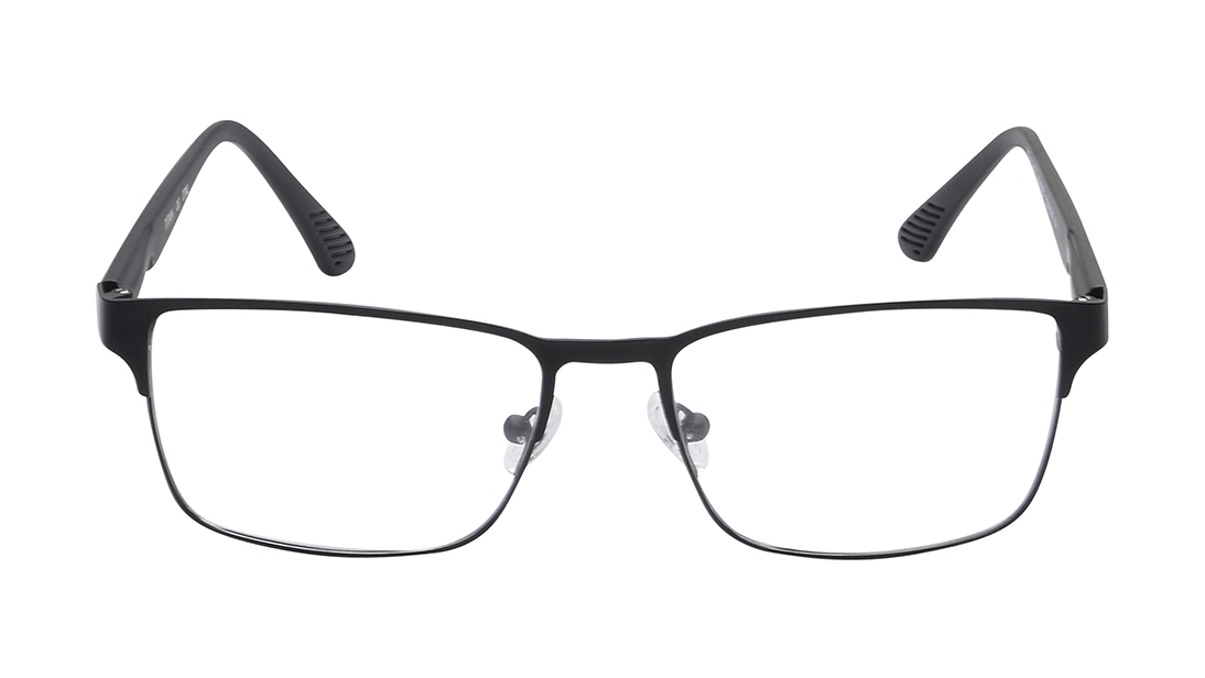 Image 1 of Black Rectangle Eyeglasses for Men from Titan Available at Titan Eye+