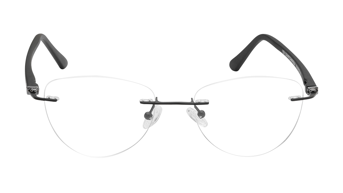 Image 1 of Black CatEye Eyeglasses for Women from Fastrack Available at Titan Eye+