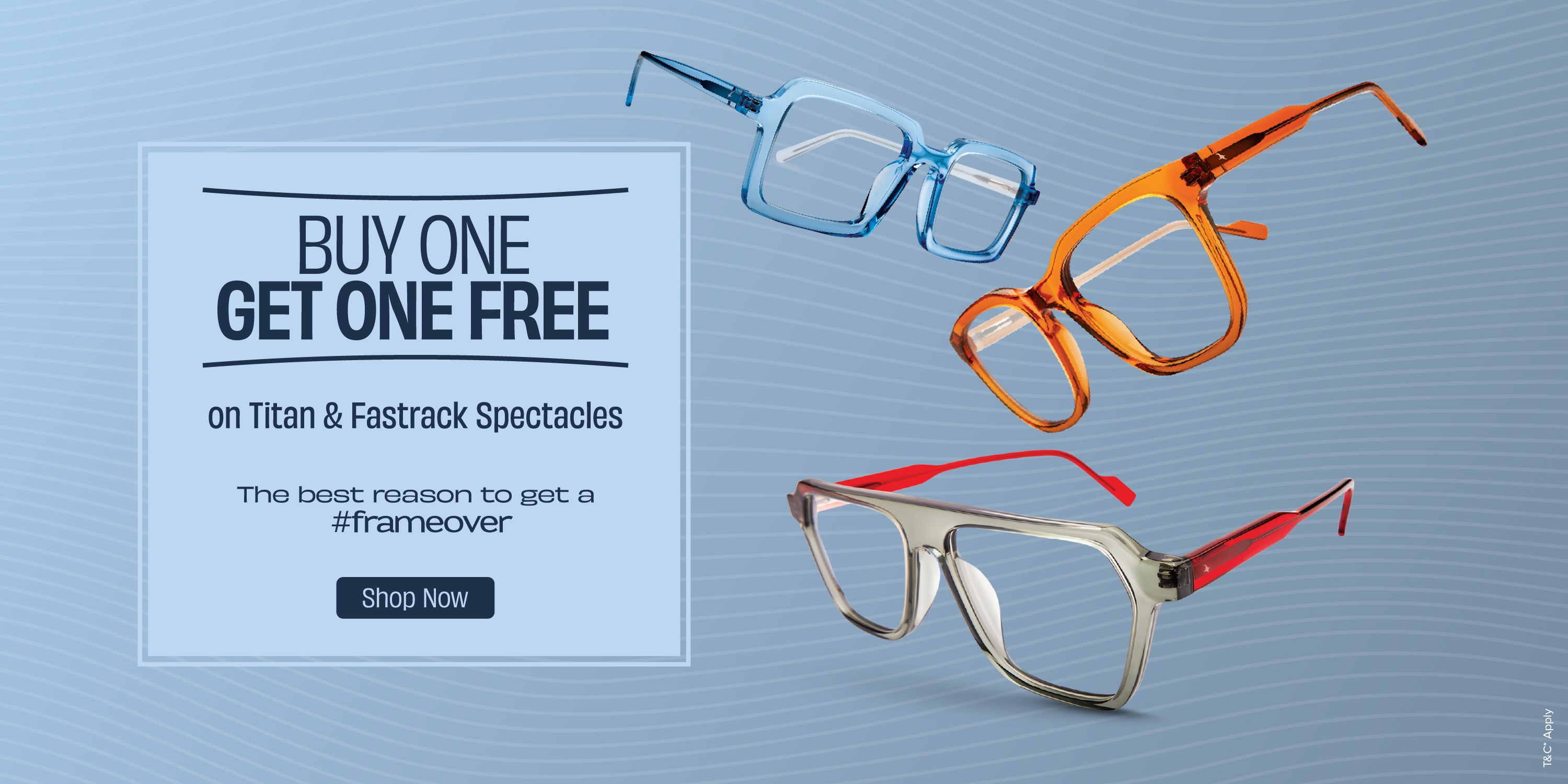 Man and woman posing in stylish eyeglass frames